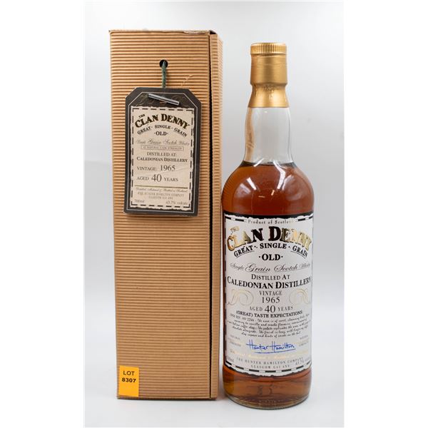 THE CLAN DENNY SINGLE GRAIN 40 YEAR CALEDONIAN