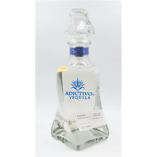 ADICTIVO TEQUILA PLATA 100% DE AGAVE 750ML 40%