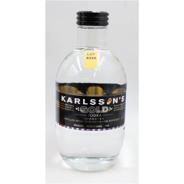 KARLSSON'S GOLD VODKA 750ML 40%