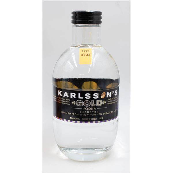 KARLSSON'S GOLD VODKA 750ML 40%