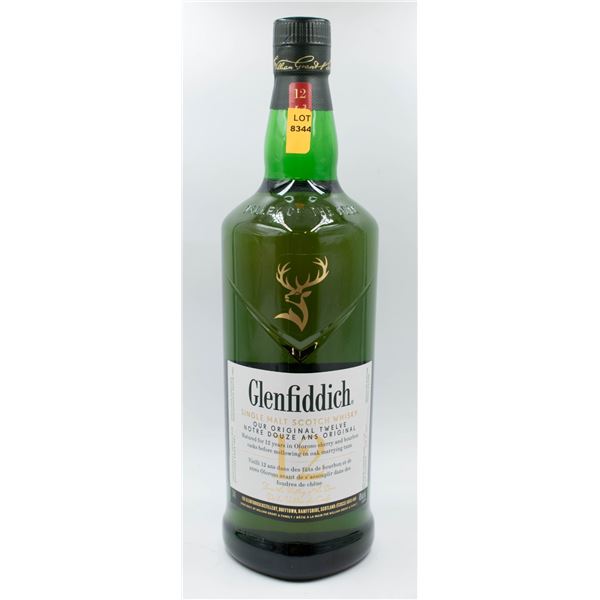 GLENFIDDICH SINGLE MALT SCOTCH WHISKY 12 YEAR AGED