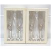 Image 1 : PAIR OF RHINESTONE WEDDING FLUTES