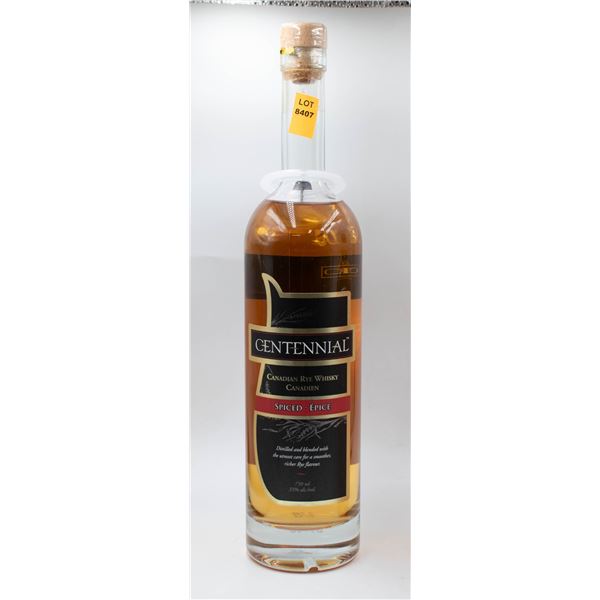 CENTENNIAL CANADIAN RYE WHISKY SPICED 750ML 35%