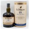 Image 1 : EL DORADO 21 YEAR AGED RUM 750ML 40%