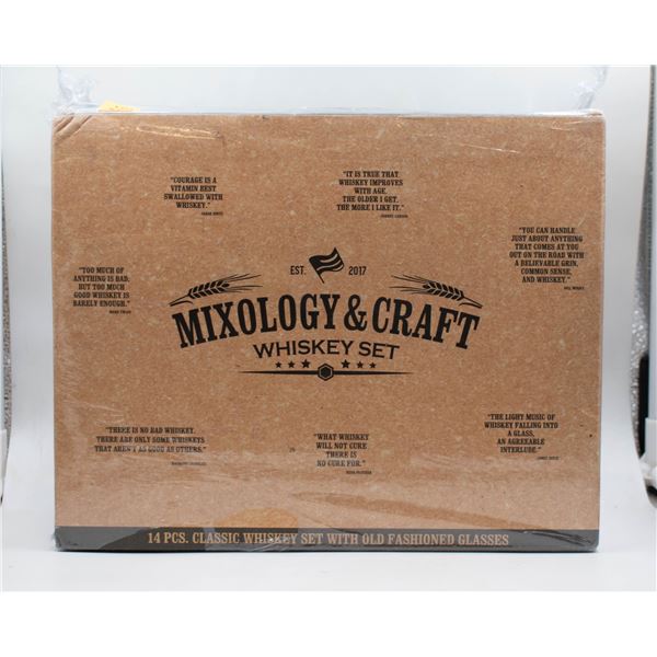 MIXOLOGY CRAFT WHISKEY SET CONTAINS 2X WHISKEY