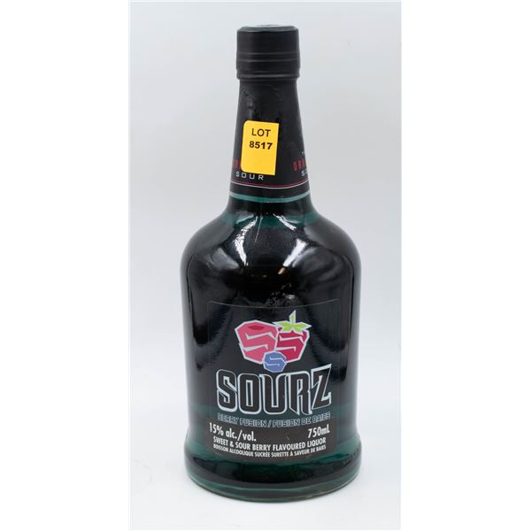 SOURZ BERRY FUSION SWEET AND SOUR BERRY LIQUOR