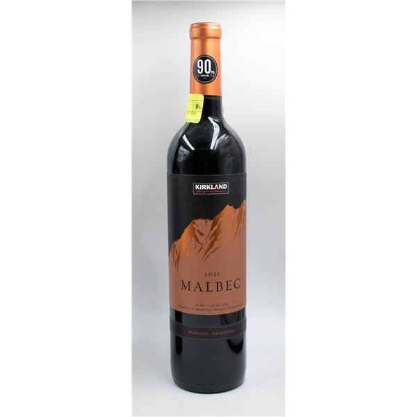 2021 KIRKLAND MALBEC WINE 750ML 14% ALC