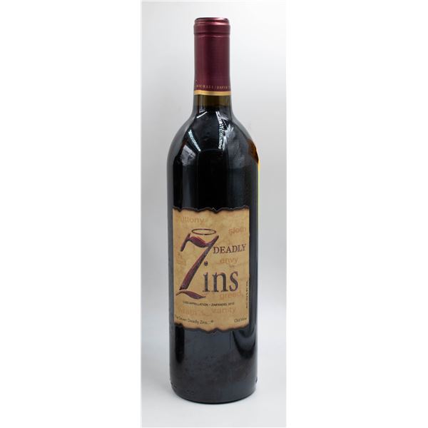 2010 SEVEN DEADLY ZINS OLD VINE ZINFANDEL 750ML