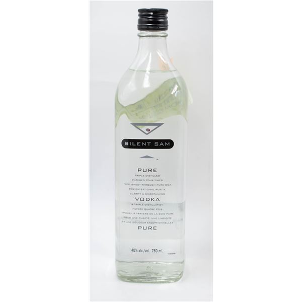 SILENT SAM PURE TRIPLE DISTILLED VODKA 40% ALCOHOL