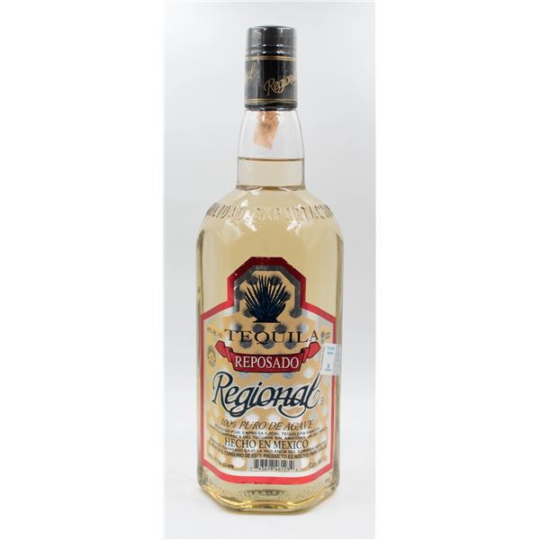 REGIONAL TEQUILA REPOSADO 40% ALCOHOL, 1 LITRE -