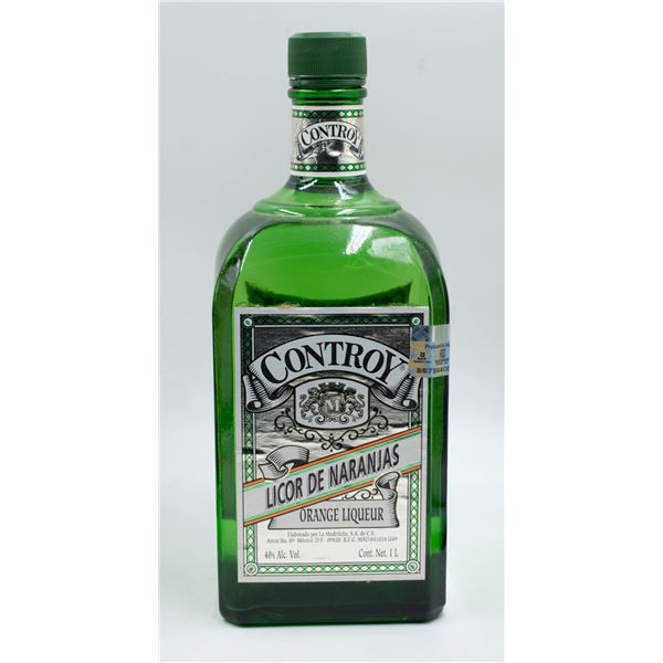 CONTROY ORANGE LIQUEUR 40% ALC 1L - 26 YEARS OLD