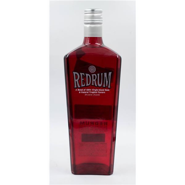 RED RUM, VIRGIN ISLAND RUM 35% ALCOHOL, 750 ML