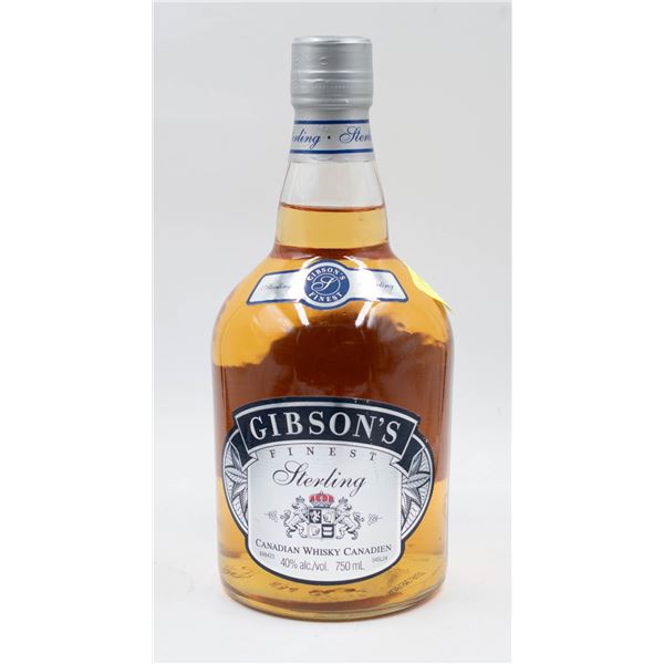 GIBSON’S STERLING WHISKY 750ML