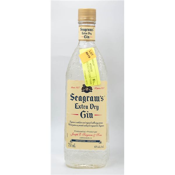 SEAGRAMS EXTRA DRY GIN 750ML