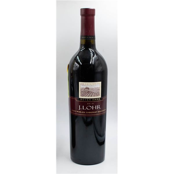 2010 J. LOHR SEVEN OAKS PASO ROBLES CABERNET