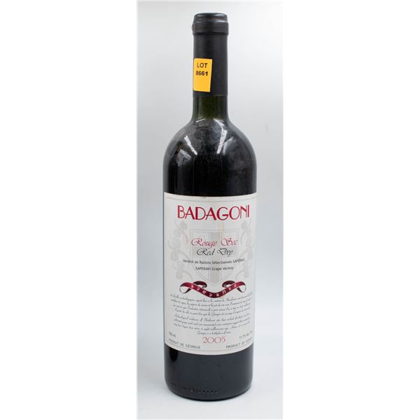 2005 BADAGONI DRY RED 750ML 11.7%
