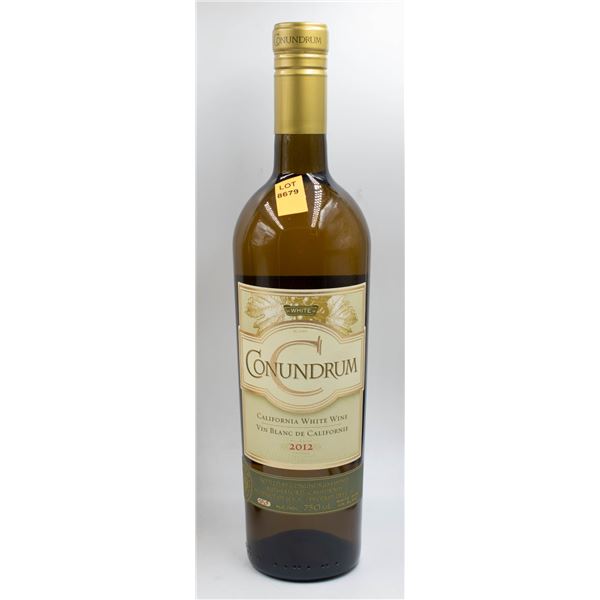 2012 CONUNDRUM CALIFORNIA WHITE WINE 750ML 13.5%