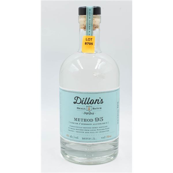 DILLON'S SMALL BATCH METHOD 95 LIQUOR 40% 750ML