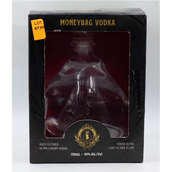 MONEYBAG VODKA GOLD FILTERED ULTRA LUXURY VODKA