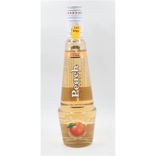 METELKA CORAL PEACH LIQUEUR 500ML 17%