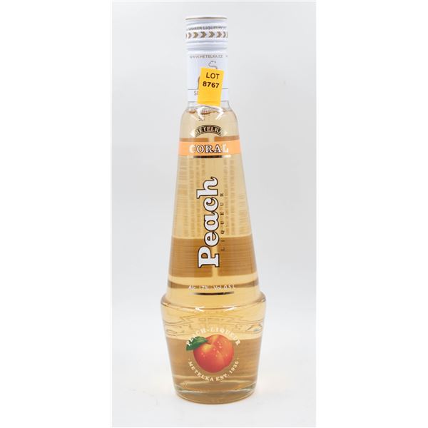 METELKA CORAL PEACH LIQUEUR 500ML 17%
