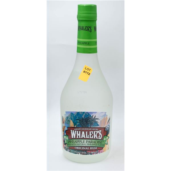 WHALER'S PINEAPPLE PARADISE RUM 750ML 24%