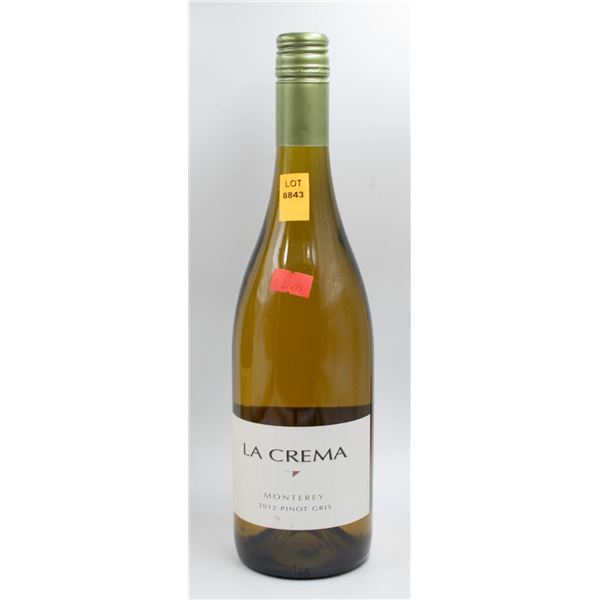 2012 LA CREMA MONTEREY PINOT GRIS 750ML 13.5%