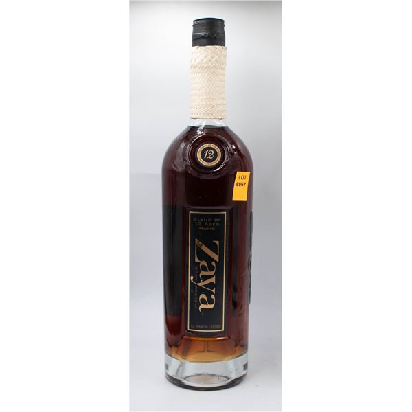 ZAYA A BLEND OF 12 AGED RUMS 750ML 40%