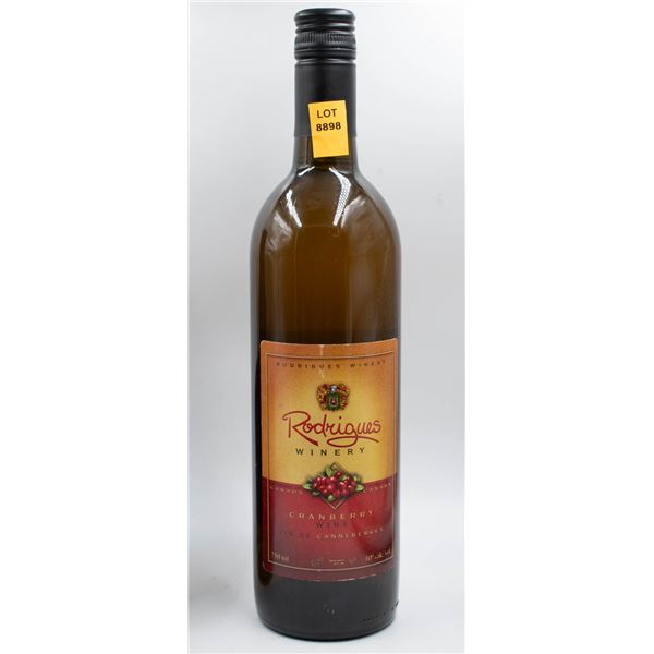 RODRIGUES WINERY CRANBERRY WINE 750ML 10%