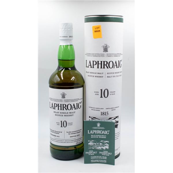 LAPHROAIG ISLAY SINGLE MALT SCOTCH WHISKY 10YR