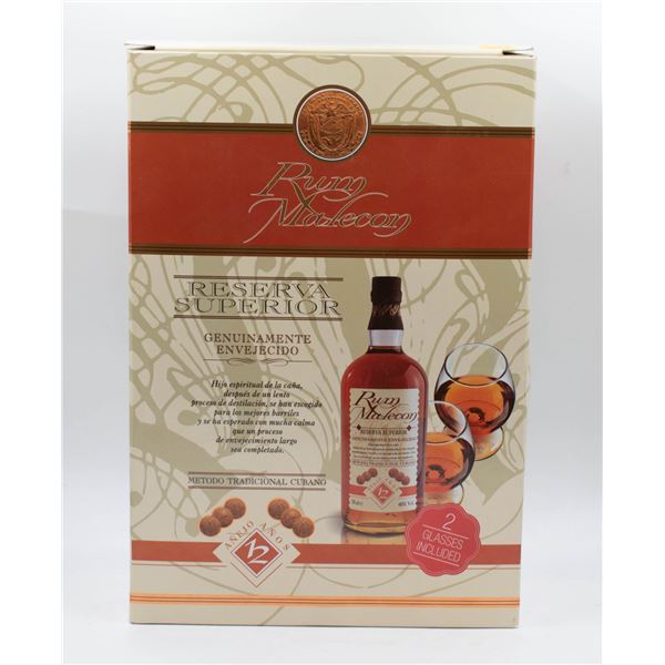 RUM MALECON RESERVA SUPERIOR GIFT BOX WITH 2