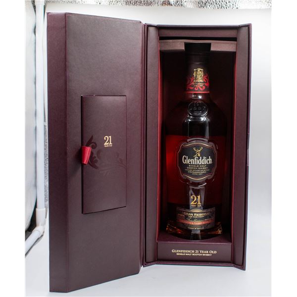 GLENFIDDICH SINGLE MALT SCOTCH WHISKY AGED 21 YRS