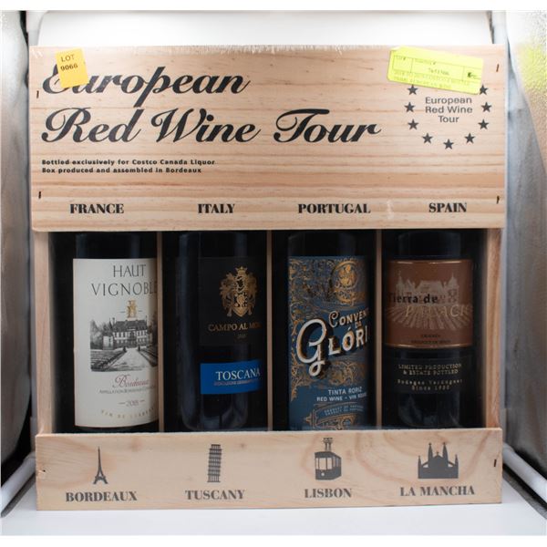 2018 TO 2019 COSTCO 4 BOTTLE 750ML EUROPEAN WINE