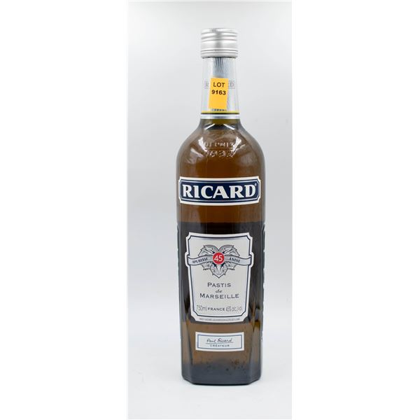 RICARD PASTIS DE MARSIELLE 750ML 45%