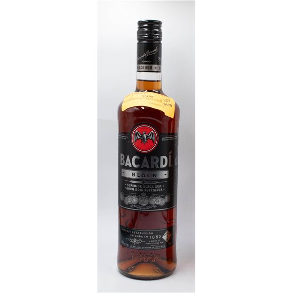 BACARDI BLACK RUM 750ML 40%