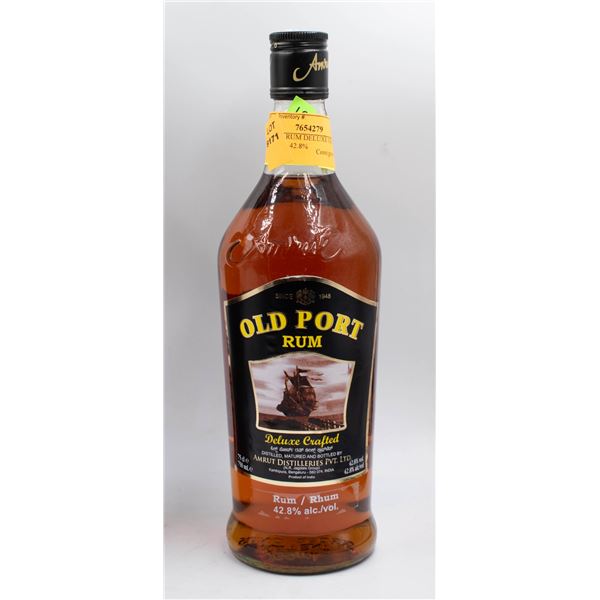 OLD PORT RUM DELUXE CRAFTED RUM 750ML 42.8%