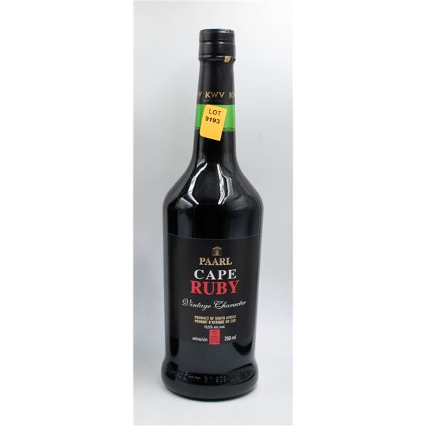 PAARL CAPE RUBY WINE 750ML 19.5%
