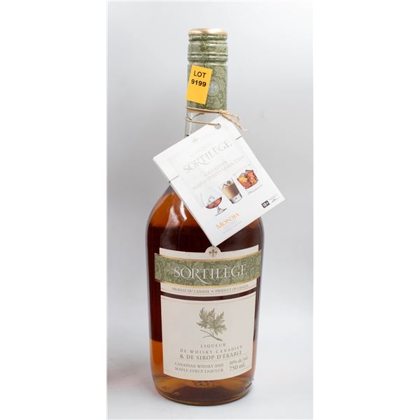 SORTILEGE CANADIAN MAPLE SYROP WHISKY 750ML 30%