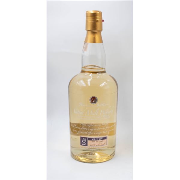 VATTED MALT WHISKY AGED 12 YEARS 700ML 46^