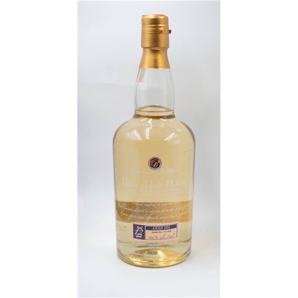 VATTED MALT WHISKY AGED 12 YEARS 700ML 46^