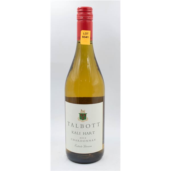 2012 TALBOT KALI HART CHARDONNAY 750ML 14.3%