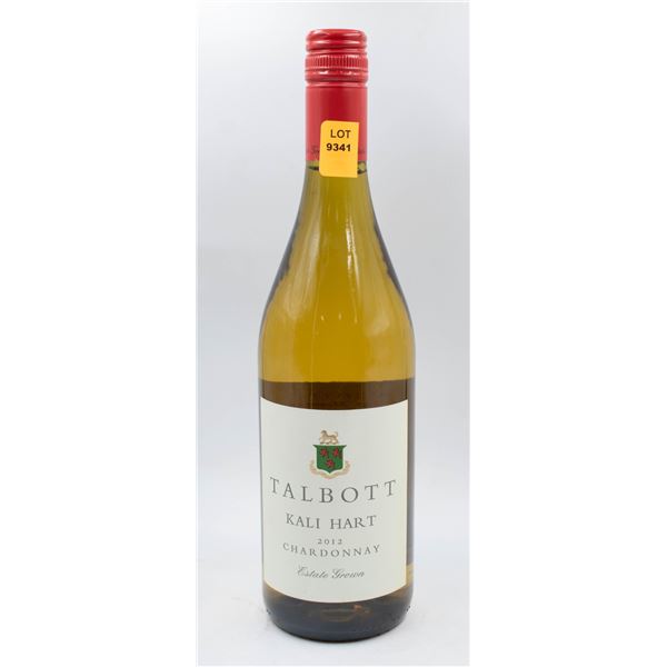 2012 TALBOT KALI HART CHARDONNAY 750ML 14.3%