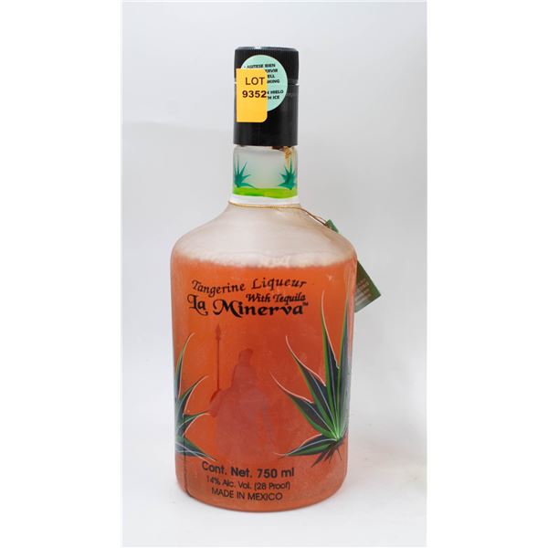 TANGERINE LIQUEUR WITH TEQUILA LA MINERVA 750ML