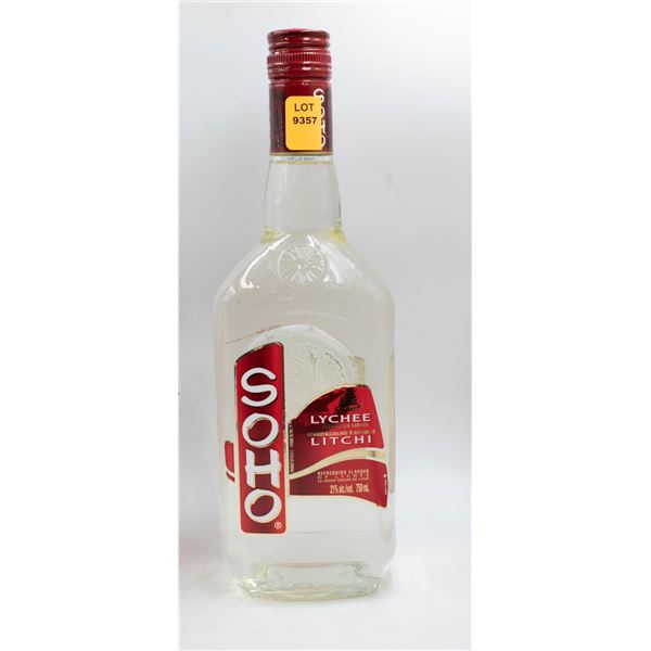 SOHO LYCHEE FLAVORED LIQUOR 750ML 21%