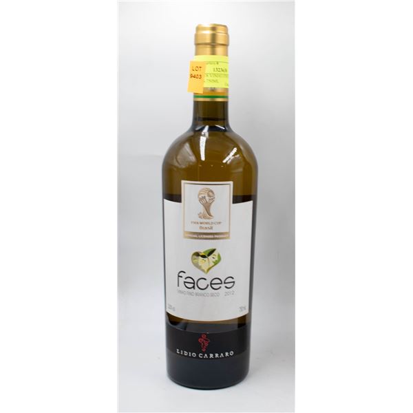 2012 FACES VINHO FINO BRANCO SECO 12% 750ML
