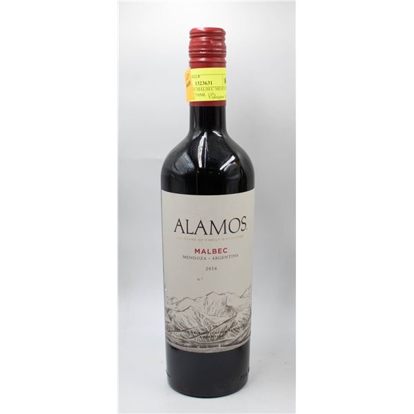 2016 ALAMOS MALBEC MENDOZA ARGENTINA 750ML 13%