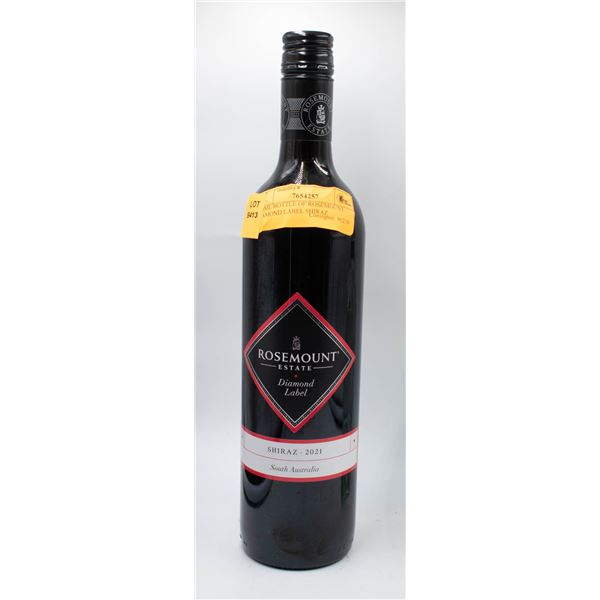 750ML BOTTLE OF ROSEMOUNT DIAMOND LABEL SHIRAZ