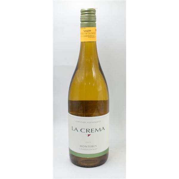 750ML BOTTLE OF LA CREMA MONTEREY CHARDONNAY