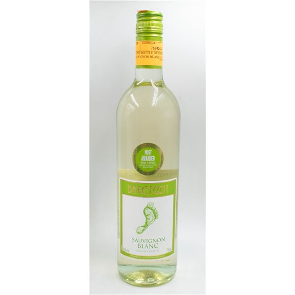 750ML BOTTLE OF BAREFOOT SAUVIGNON BLANC 13%