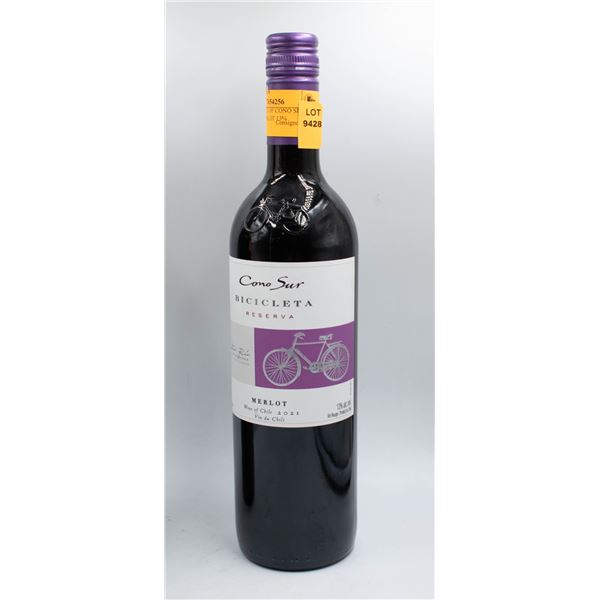 750ML BOTTLE OF CONO SUR RESERVA MERLOT 13%